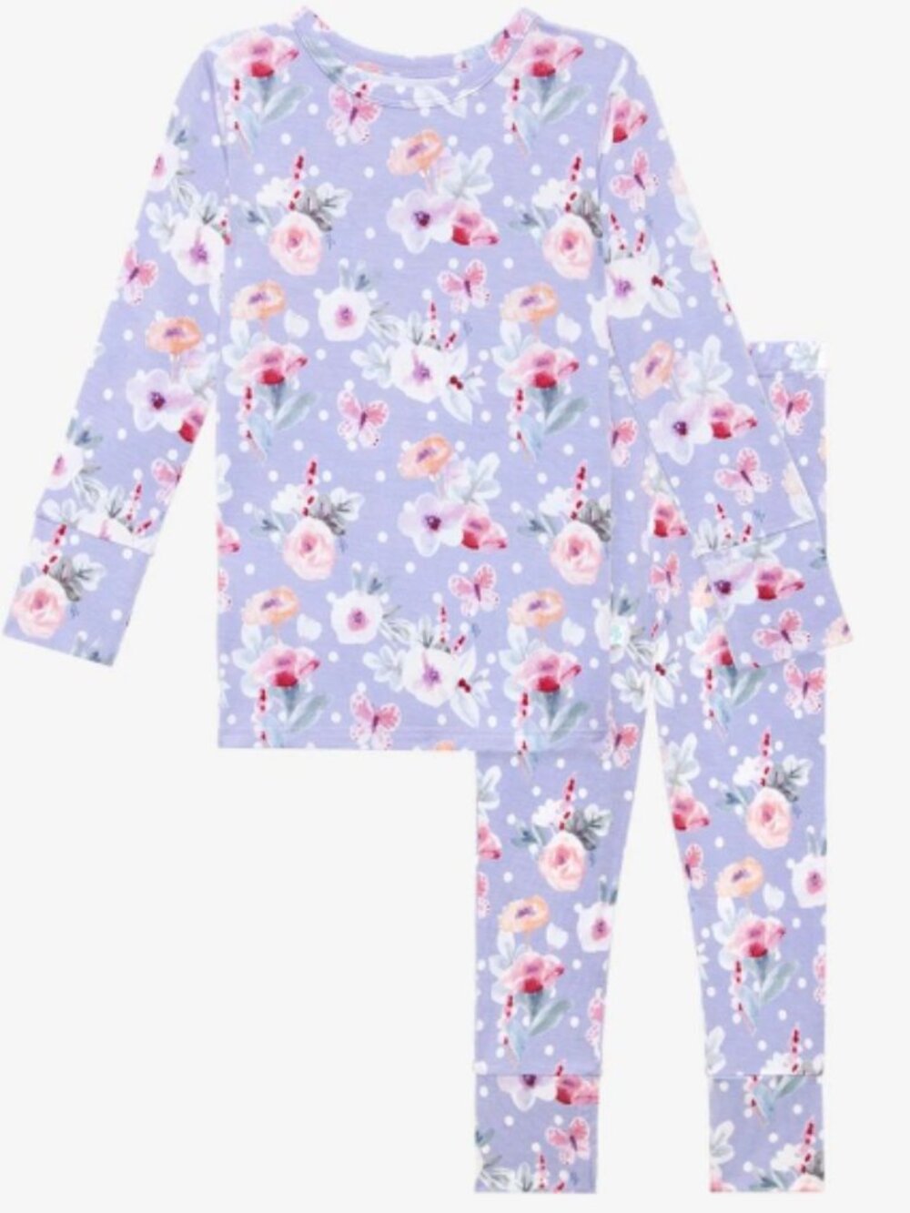 NEW! Posh Peanut 'Samantha' Long Sleeve Pjs in LILAC (5T)